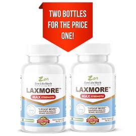LAXMORE "I POOP MORE" FAST Bowel Movements And Digestive Wellness (30/60/90) MultiPack - Dietary Vitamin Supplement Fitness Edible - Specification: 1 Pack (90 Capsules)