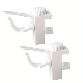 Strong Reliable Hard-Wearing Flexible Stable Adjustable Curtain Rod Bracket Hook
