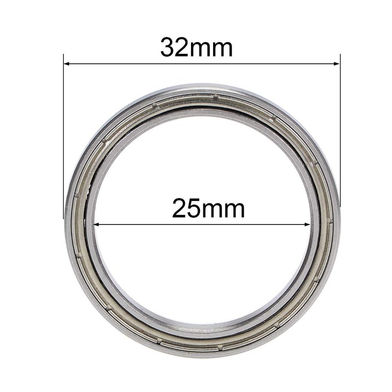 sourcing map 6705ZZ Deep Groove Ball Bearing Z2 25 mm