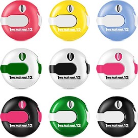 9 Pcs Golf Score Counter Mini Golf Stroke Counter Golf Counter Clicker Golf Accessories for Women Men Scoring Keeper with One Touch Reset and Clip Attachment to Scorekeeper Glove for Outdoor, 1.2 Inch