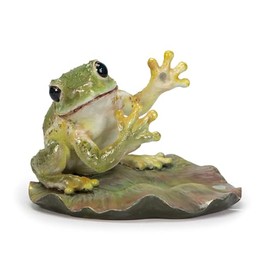 Oubia H23190 Frog Smartphone Stand Doll Figurine, 6.3 x 4.3 x 4.1 inches (16 x 11 x 10.5 cm), Animal