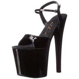 Ellie Shoes Women's 821-juliet Platform Sandal, Black, 10 M US