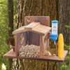 Squirrel Feeder for Outside, Squirrel Picnic Table Feeder for Corn