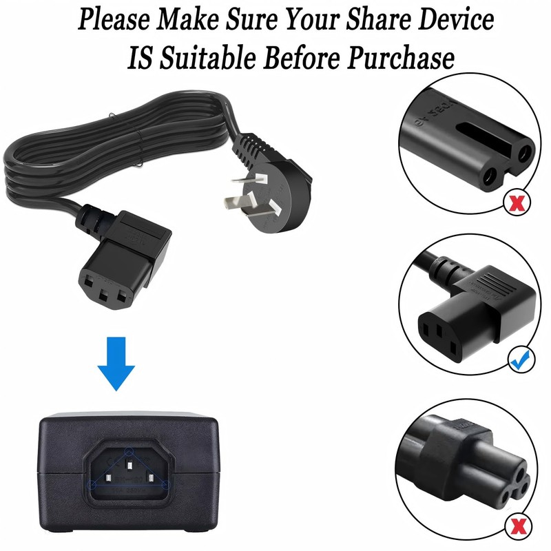 1.5M Australian Power Cord with 90 Degree Left Angle IEC