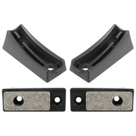 cyclingcolors 4 x Felt Gliders Shell Gliders Chair Leg Caps for Cantilever Foot Plugs Furniture Feet Furniture Gliders Round Tubes Chair Round Plastic 25 mm