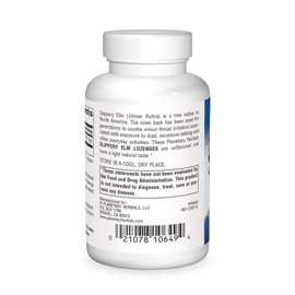 Planetary Herbals Slippery Elm Lozenges, Herbal Throat Support, 100 Lozenge