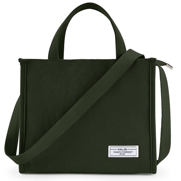 KALIDI Tote Bag Women Large Corduroy Bag Fashion Crossbody Shoulder