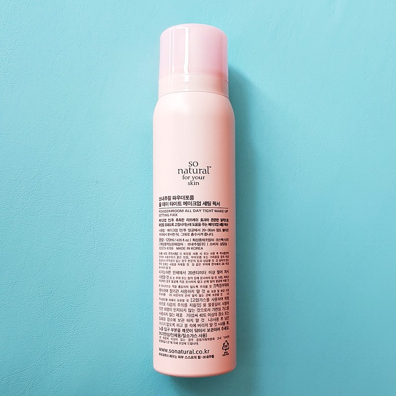 So Natural Fixer All Day Tight Makeup Setting Fixer 120ml+120ml