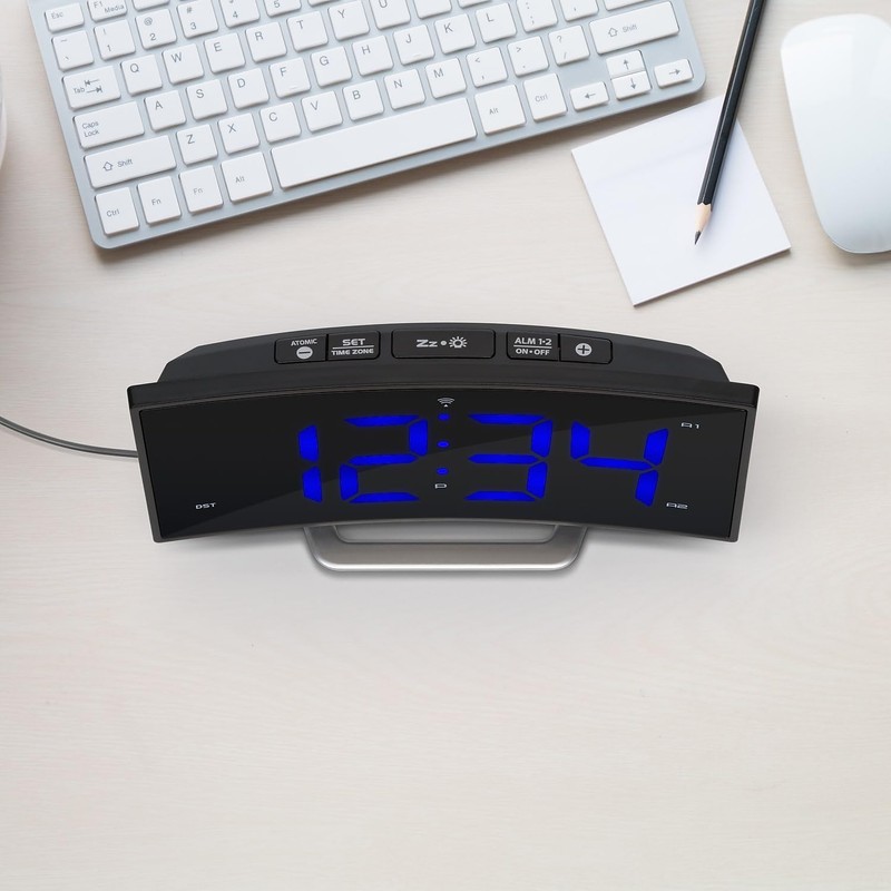 La Crosse Technology La Crosse Technology Curved Blue LED Atomic