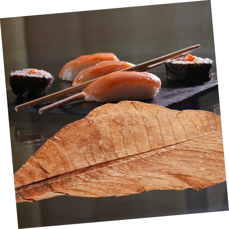 CIYODO 20pcs Dried Leaf for Sushi Plate Elegant Japanese Food