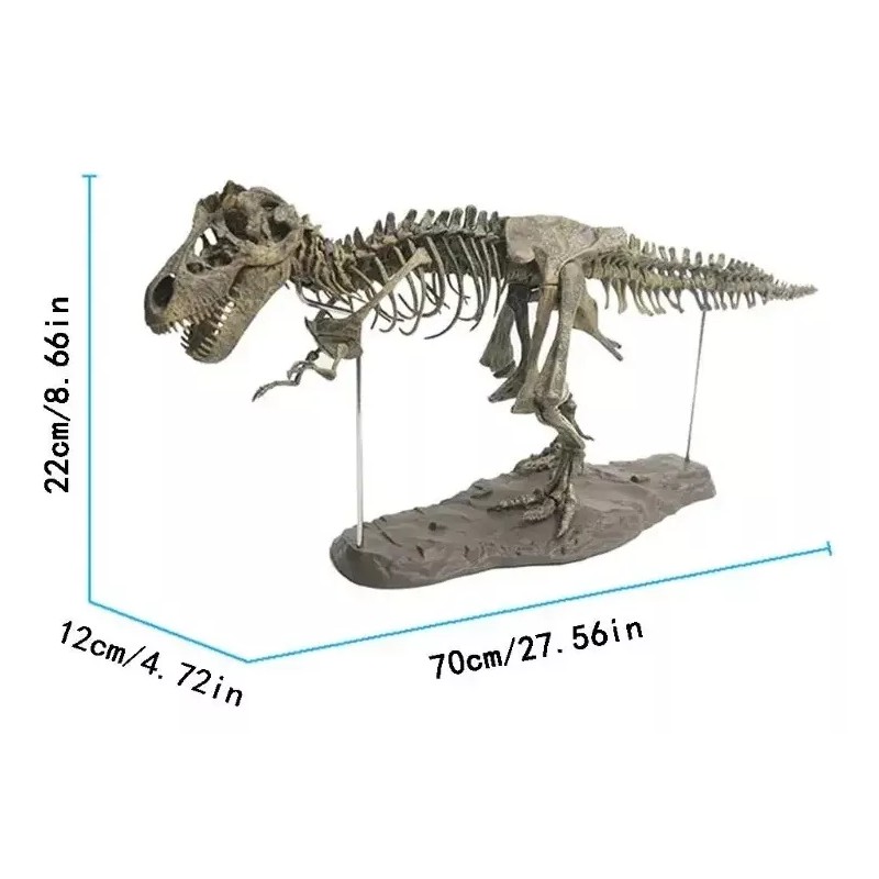 Jextech Esqueleto Tiranosaurio Rex T Rex Dinosaurio Fosil Armar 70cm