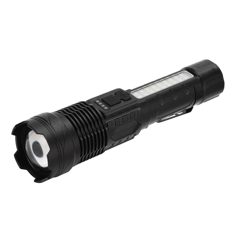 LED Bright Flashlight COB Work Light USB Rechargeable IPX4 Outdoor