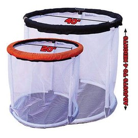 The Zone Adjustable Height Round Base Goal - 40" or 20" Wide - Optional Colored Skirts & Open Net (20" Adjustable Round Base Goal)