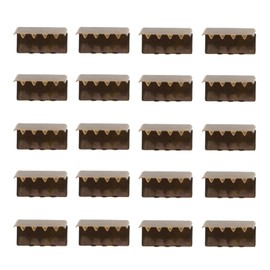 Beavorty 20Pcs DIY Buckles Ribbon End Clips for Handbag Making Strap End Fastener Clasps