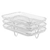 3PCS Fryer Rack Set 304 Stainless Steel Stackable Multi Layer