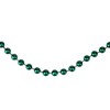 Northlight 15' x 0.25" Shiny Metallic Aqua Green Faceted Beaded