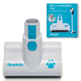 Simplicity Vacuums Pet and Upholstery Tool S67TURBO, Motorized Accessory Only for The S67 Cordless Stick and Hand Vacuum, Ideal for Cleaning Pets Hair, Stairs, Furniture, Cars, and More