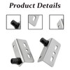 Iron Pivot Hinges, 2 Sets Concealed Cabinet Door Pivot Hinges,