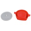Microwavable Popcorn Bowl with Transparent Lid and Handle Collapsible Silicone