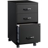Lorell LYS SOHO 3-Drawer Organizer Cabinet, Black