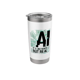 Artificial Intelligence AI Machine Learning Robotic Engineer Stainless Steel Insulated Tumbler