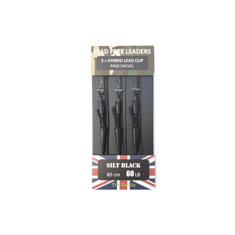 TJR Tackle Hybrid Lead Free Leaders Ring Swivels 60lb Test