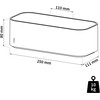 Tiger 2 Function Plastic Storage Shelf, Shower Basket, Wall Shelf