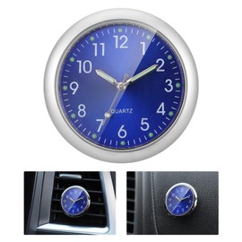 JIZZU Car Clock, Mini Vehicle Dashboard Clock for Car, Mini Quartz Analogue Car Dashboard Clock, Clock Time, Car Air Vent Clip Clock for Car Interior Decoration, Small Wall Clock, Home Decor