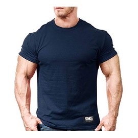 Monsta Clothing Co. Men's Bodybuilding Workout (Monsta-000) Gym T-Shirt (G:NY) Navy
