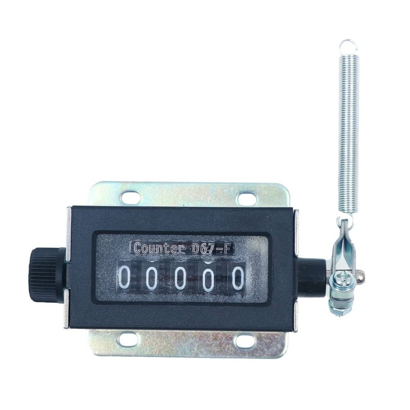 Tiardey Mechanical counter, 5-digit mechanical resettable manual hand pull counter