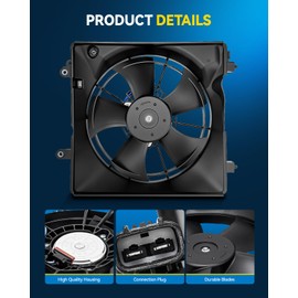 PHILTOP Engine Cooling Radiator Fan Assembly for Hon-da & Acura Civic 2012-2015, ILX 2013-2015 Electric Radiator Cooling Fan Kit Replacement 620-463