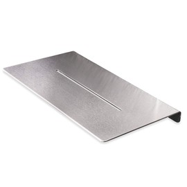 PHOS Design Shower Shelf 20 cm Wide Brushed Stainless Steel Secure Screw Connection Bathroom Shelf Toilet Shelf