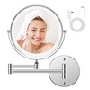 FASCINATE Rechargeable Wall Mounted Makeup Mirror with Lights and Magnification,