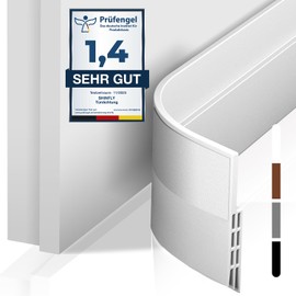 shinfly shinfly Tr Dichtung, Trdichtung Zugluftstopper fr Tren 5cm x 400cm, Tr Zugluftstopper, Schalldichter Trschutz fr Tren, Dichtungsband fr Tren Insekten- und Windbest?ndig(Wei?)