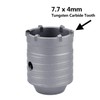 75mm (3 inch) Concrete Hole Saw with 220mm SDS Plus