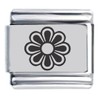 Flower Laser Italian Charm