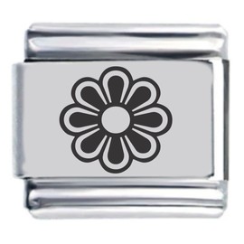Flower Laser Italian Charm