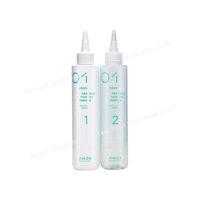 Amos P&F 아모스 피엔피 치오펌 1제150ml+2제150ml [10_뷰티블랙미로파마보(B/T139)1장] Amos PNP Chio