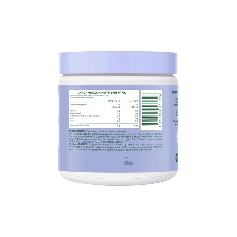 Bloom Creatina Monohidratada De Alta Pureza Sin Sabor