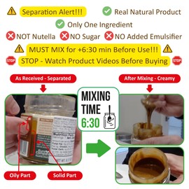 WellEatable Organic Roasted Hazelnut Cream, Only One Ingredient – 100% Italian Hazelnuts, No Sugar Added, No Palm Oil, Vegan, Paleo, Keto Friendly, Non-GMO, 6.2 Ounce (Pack of 1)