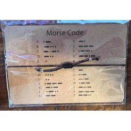 Private Label Morse Code “Never Give Up” Adjustable Bracelet