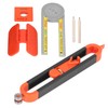 6Pcs Scribing Tool Protractor Angle Scriber Measuring Ruler Pencil Set