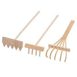 Framendino, 3 Pack Mini Sand Rakes Zen Bamboo Garden Drawing Rake Pen Tools for Office Desktop Decor