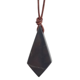 Leather Shungite Necklace (Crystal)