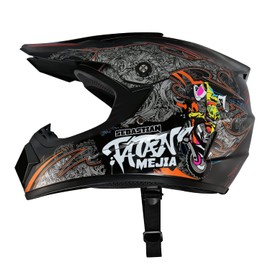 Senhill Motocross Helmet Dirt Bike Helmets Off-Road Helmet with Gloves Goggles for Unisex Adult Youth DOT/FMVSS 218 Approved (X-Large, Black)