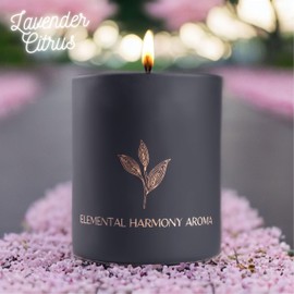 Elemental Harmony Aroma Home Decor Premium Soy Wax Scented Candles Cup 6.3 oz Single Wick over 40 hours of Burning Time (Lavender Citrus), Best Gift idea for loved ones and friends.