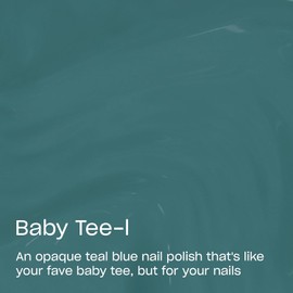 OPI Nail Lacquer Nail Polish | Opaque Crème and Sheer Nail Polish Shades | Fast Drying, Streak Free, and Chip Resistant Wear | What's Your Mani-tude | Fall 2025 | Baby Tee-l | Opaque Cool Dark Teal