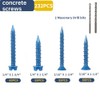 Kit de surtido de 232 piezas de tornillos para concreto
