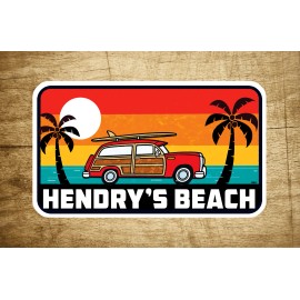 Hendry's Beach California Decal Sticker 3.75" X 2.25" Surf Santa Barbara Surfing