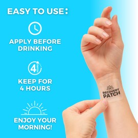 Party Treats Recovery Patches 28 Pack - Wake Up Refreshed & Energized with Our 100% Natural Ingredients Patch - Individually Wrapped, Skin-Friendly & Waterproof - Enhanced Morning Formula